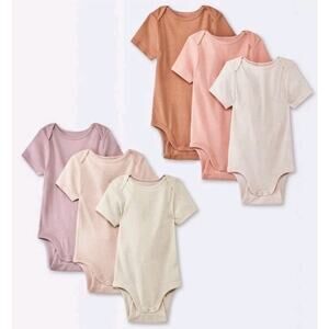2x‎ CLOUD ISLAND Oeko-Tex Girls 0-6 Months 6 Pack Original Bodysuit 12 TOTAL